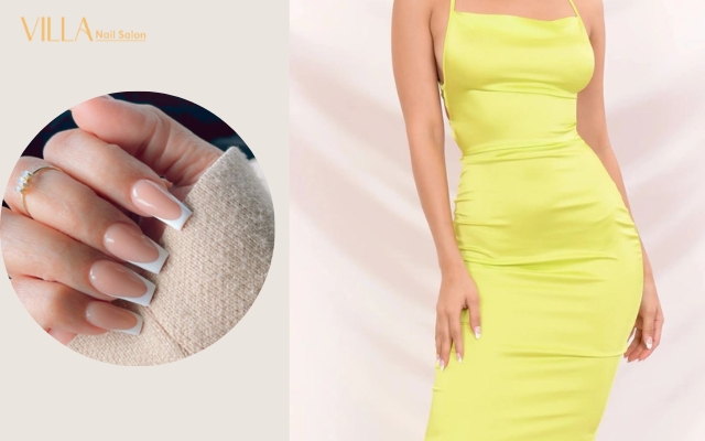 nail color go with Lime Green Dresses 