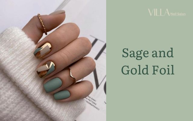 Sage and Gold Foil