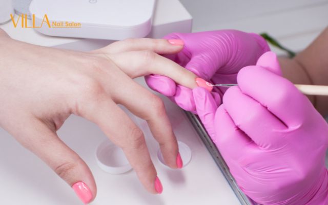 Steps for Using Paper in a Gel Manicure