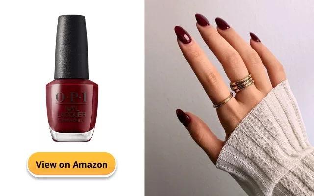 Burgundy bliss Nail Polish Colors For Pale Skin
