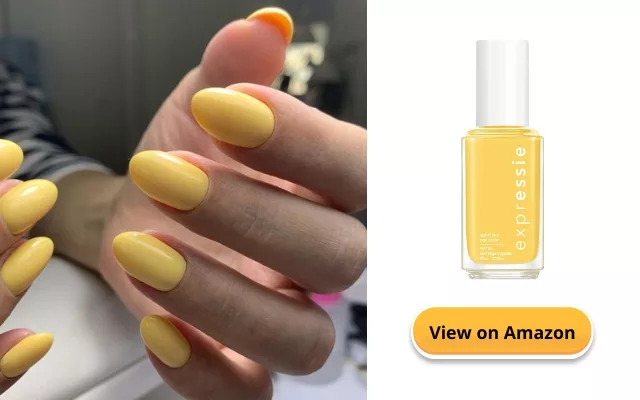 Buttery yellow Nail Polish Colors For Pale Skin