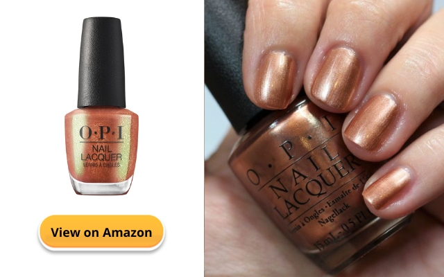 Copper nail color for olive skin