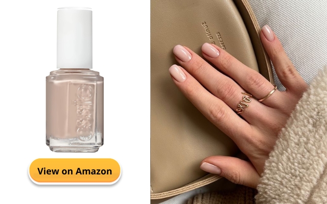 Nude Beige nail color for olive skin
