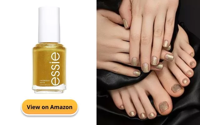 gold polish for Dark Skin Feet (1)