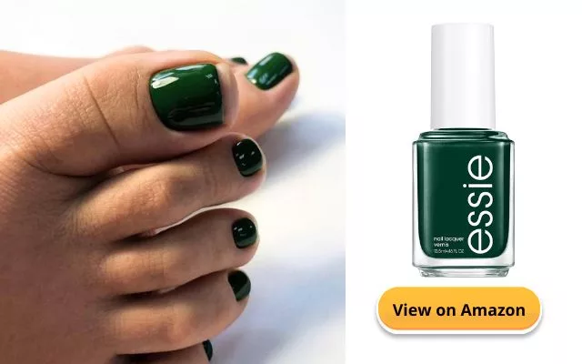 green polish for Dark Skin Feet