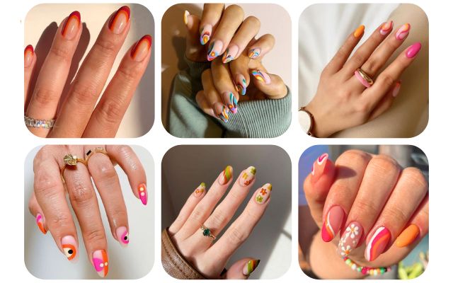 15+ Far Out 70s Retro Nail Designs for Vintage Vibes